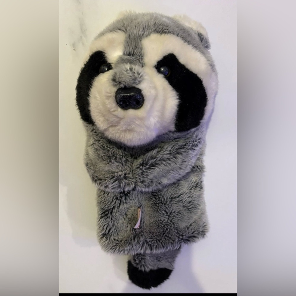 Daphne’s Raccoon Golf Club Head Cover Plush Animal Driver Cover Soft